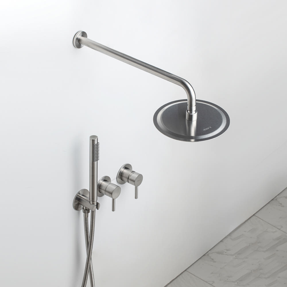 비반트 스텐 매립 해바라기 샤워기 샤워 수전 욕실 레인 무광 니켈 S-PA4001 MS